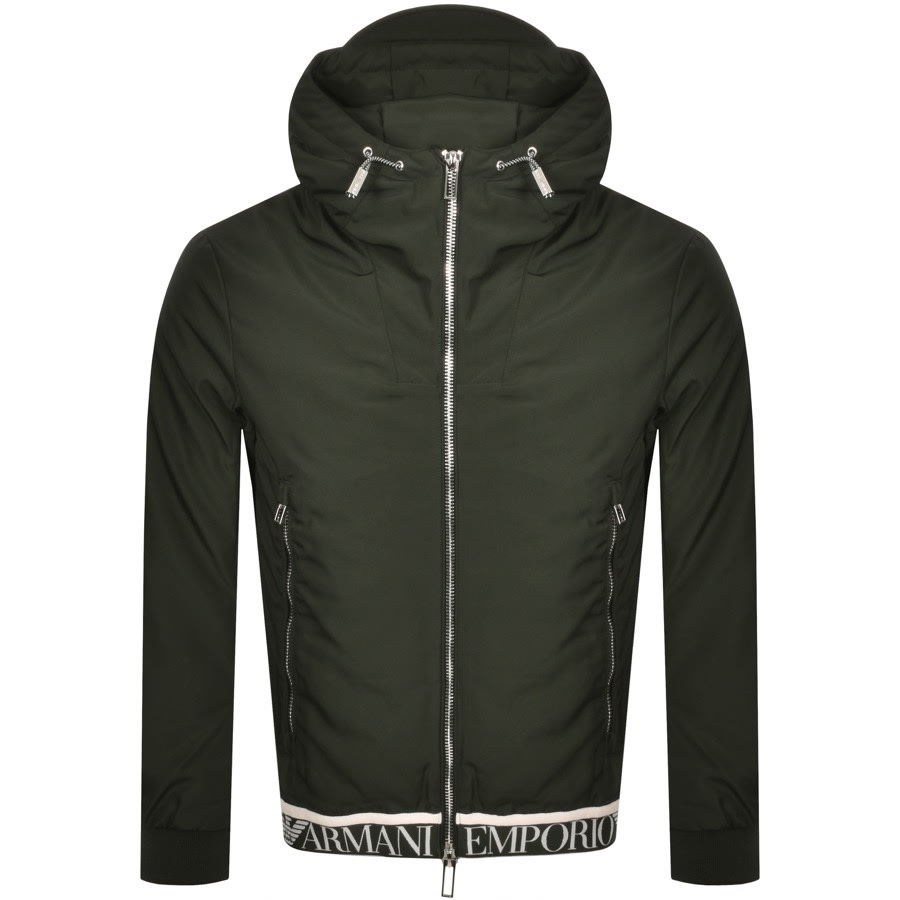 Product Image for Emporio Armani Full Zip Hooded Jacket Green